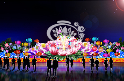 自貢彩燈——花開富貴